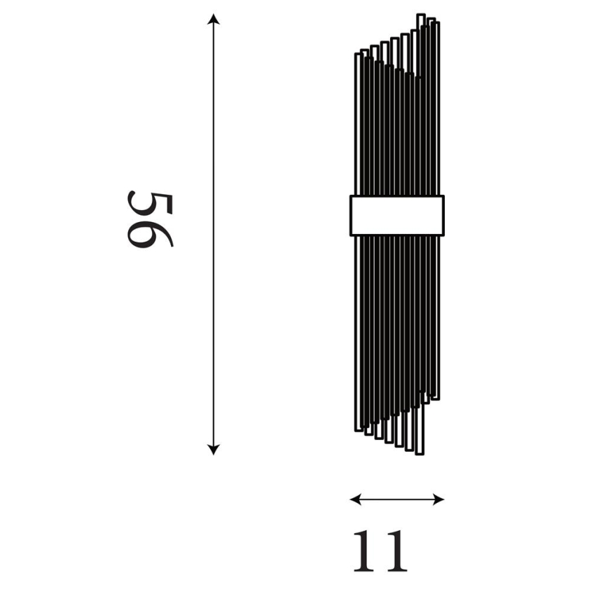 Searchlight - Nástenné svietidlo LARA 2xE14/60W/230V