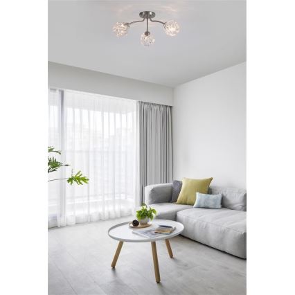 Searchlight - Prisadený luster ASTRAL 3xG9/33W/230V matný chróm