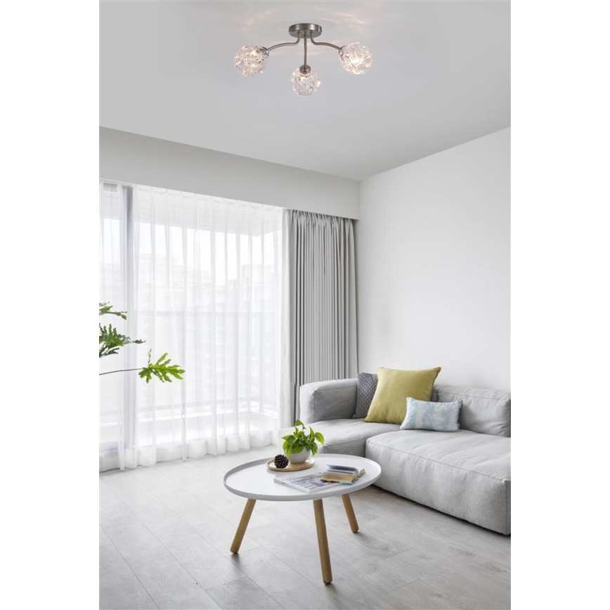 Searchlight - Prisadený luster ASTRAL 3xG9/33W/230V matný chróm