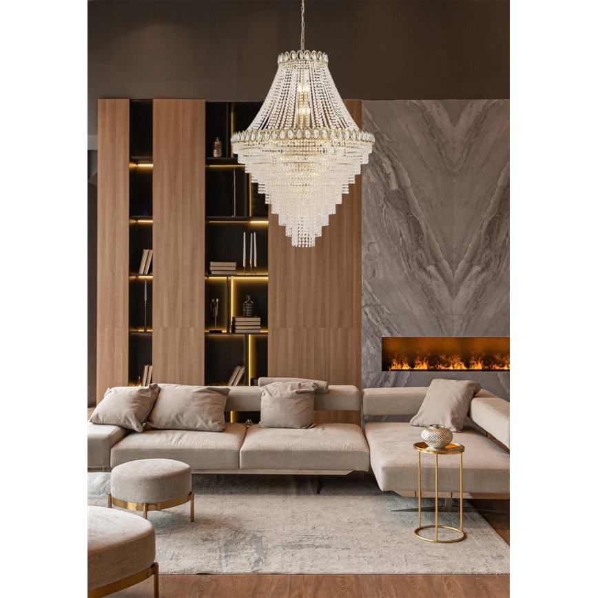 Searchlight - Luster na reťazi LOUIS PHILLIPE 28xE14/60W/230V