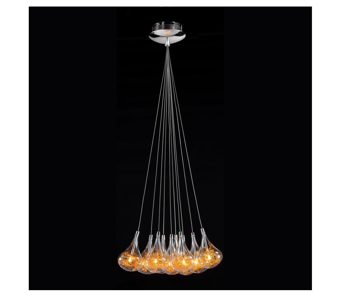 Searchlight Searchlight 20018 - Luster na lanku 10xG4/20W/230V zlatá