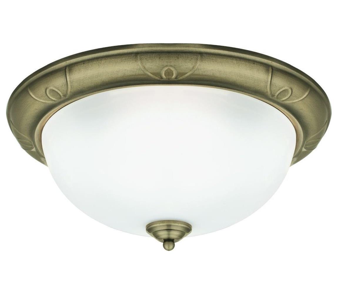 Searchlight Searchlight 2139-38AB - Stropné svietidlo FLUSH 3xE14/40W/230V mosadz