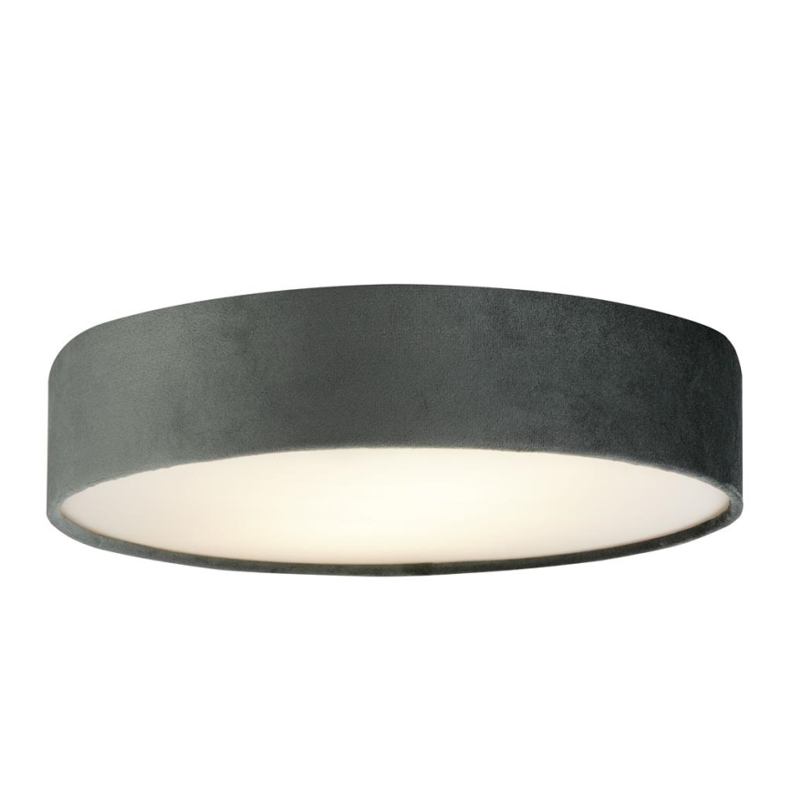 Searchlight - Stropné svietidlo DRUM 3xE27/60W/230V sivá
