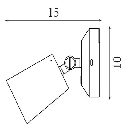 Searchlight - LED stmievateľné nabíjacie nástenné svietidlo CONE LED/1,5W/5V zlaté