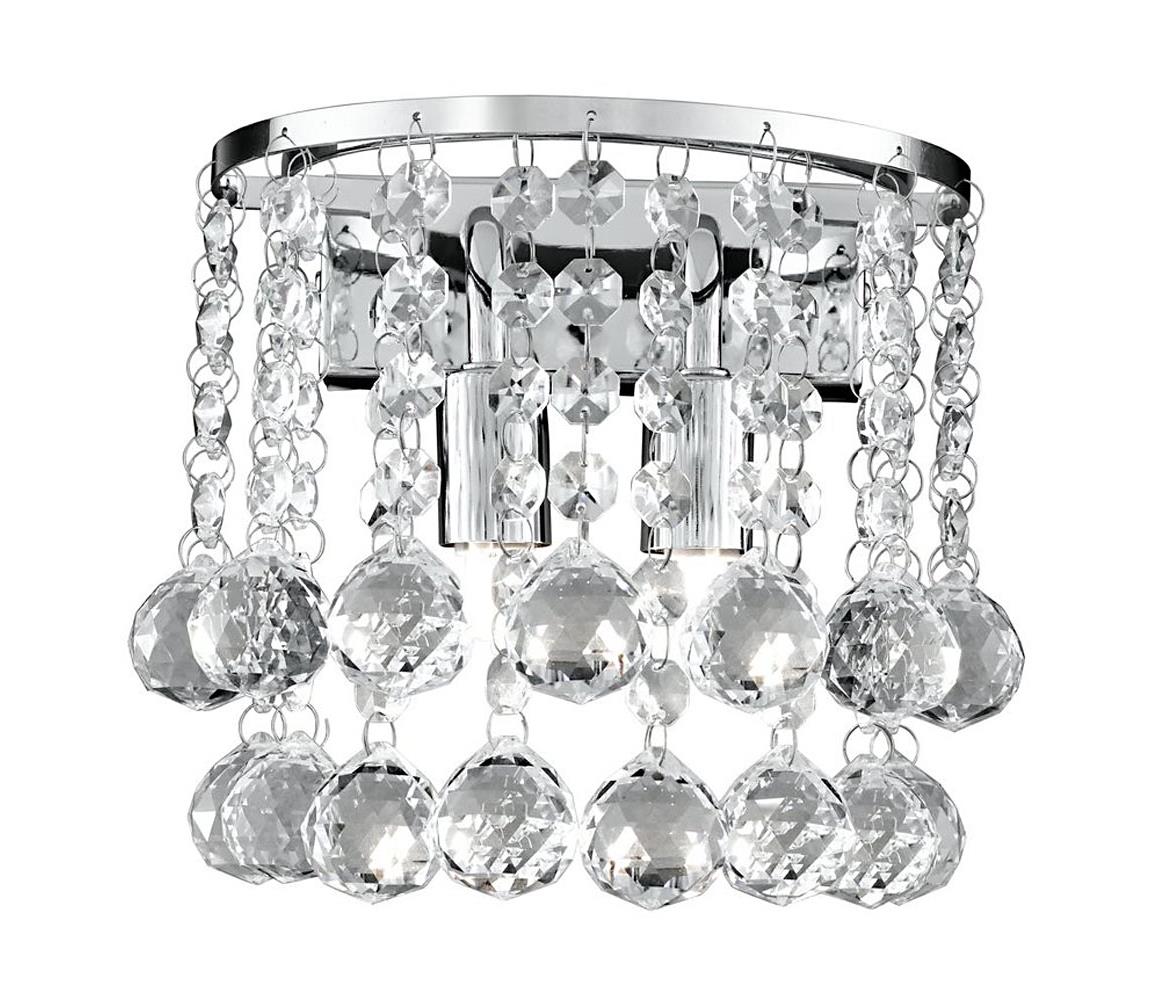 Searchlight Searchlight 2402-2CC - Krištáľové stropné svietidlo HANNA 2xG9/33W/230V