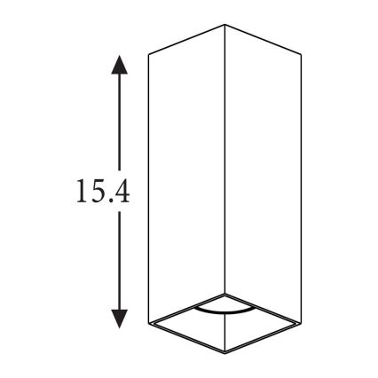 Searchlight - Nástenné svietidlo DON 2xGU10/10W/230V čierne