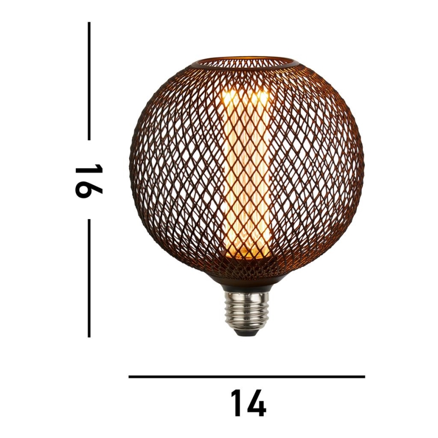 Searchlight  - LED stmievateľná dekoratívna žiarovka WIRE MESH E27/4,5W/230V 2700K