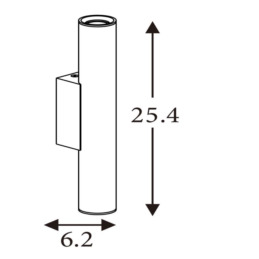 Searchlight - Nástenné svietidlo BEACON 2xGU10/10W/230V zlaté
