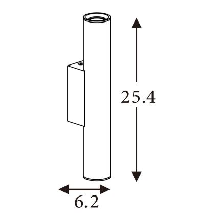 Searchlight - Nástenné svietidlo BEACON 2xGU10/10W/230V hnedé