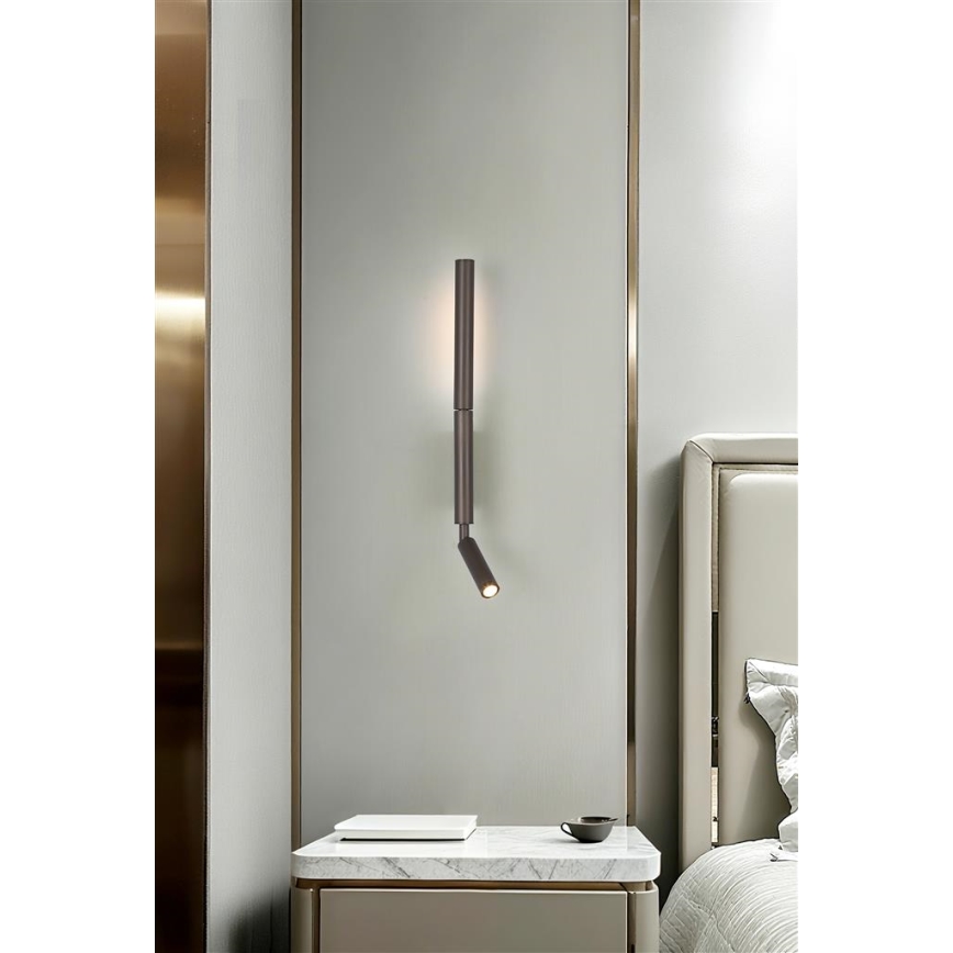 Searchlight - LED bodové svietidlo ARCHITECT LED/7W/230V hnedé