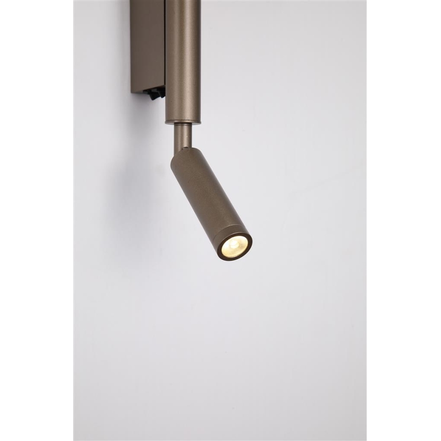 Searchlight - LED bodové svietidlo ARCHITECT LED/7W/230V hnedé