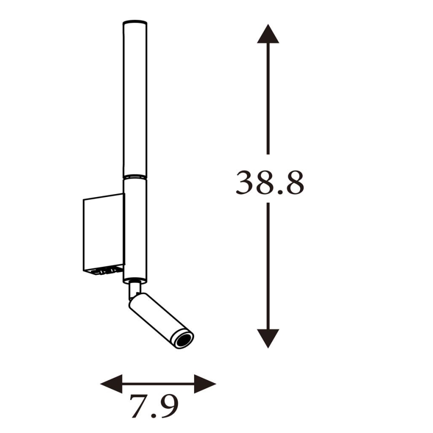 Searchlight - LED bodové svietidlo ARCHITECT LED/7W/230V hnedé