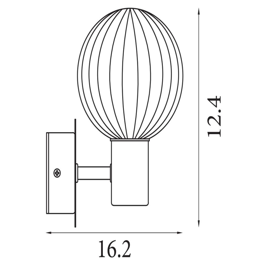Searchlight - Nástenné svietidlo LUMINSPHERE 1xG9/7W/230V mosadz