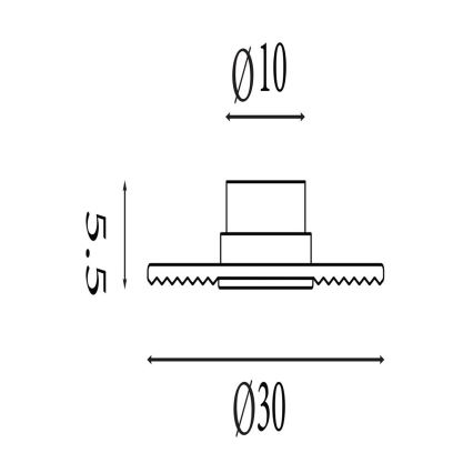 Searchlight - LED stmievateľné nástenné svietidlo CLEO LED/9,4W/230V dymové