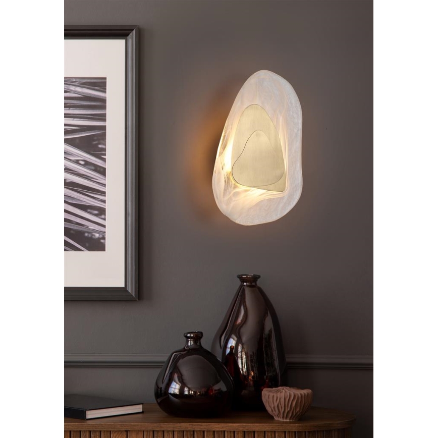 Searchlight - LED nástenné svietidlo DESTINY LED/8W/230V mosadz