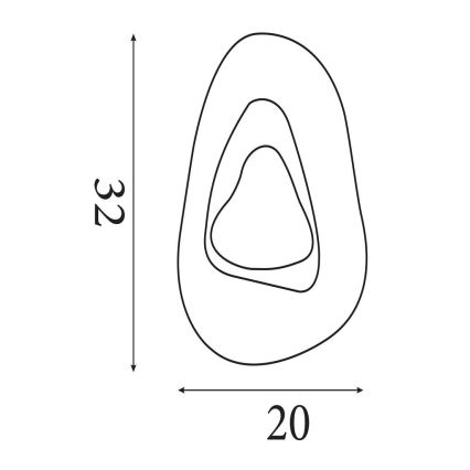 Searchlight - LED nástenné svietidlo DESTINY LED/8W/230V mosadz