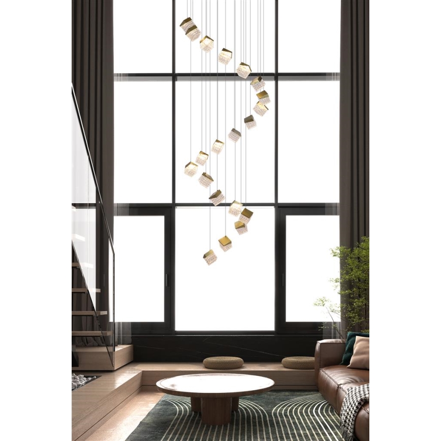 Searchlight - LED Stmievateľné stropné svietidlo CUBOID LED/10,25W/230V 3000K