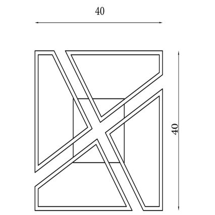 Searchlight - LED stmievateľné stropné svietidlo QUATRO LED/29W/230V 40x40 cm