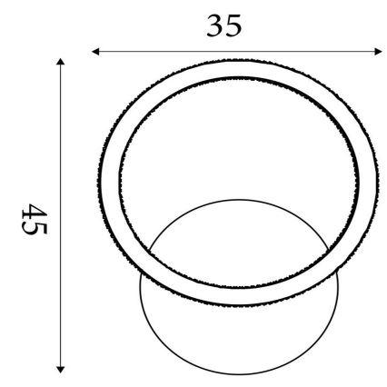 Searchlight - LED stmievateľné stropné svietidlo SPECS LED/18W/230V 3000K 35x45 cm mosadz