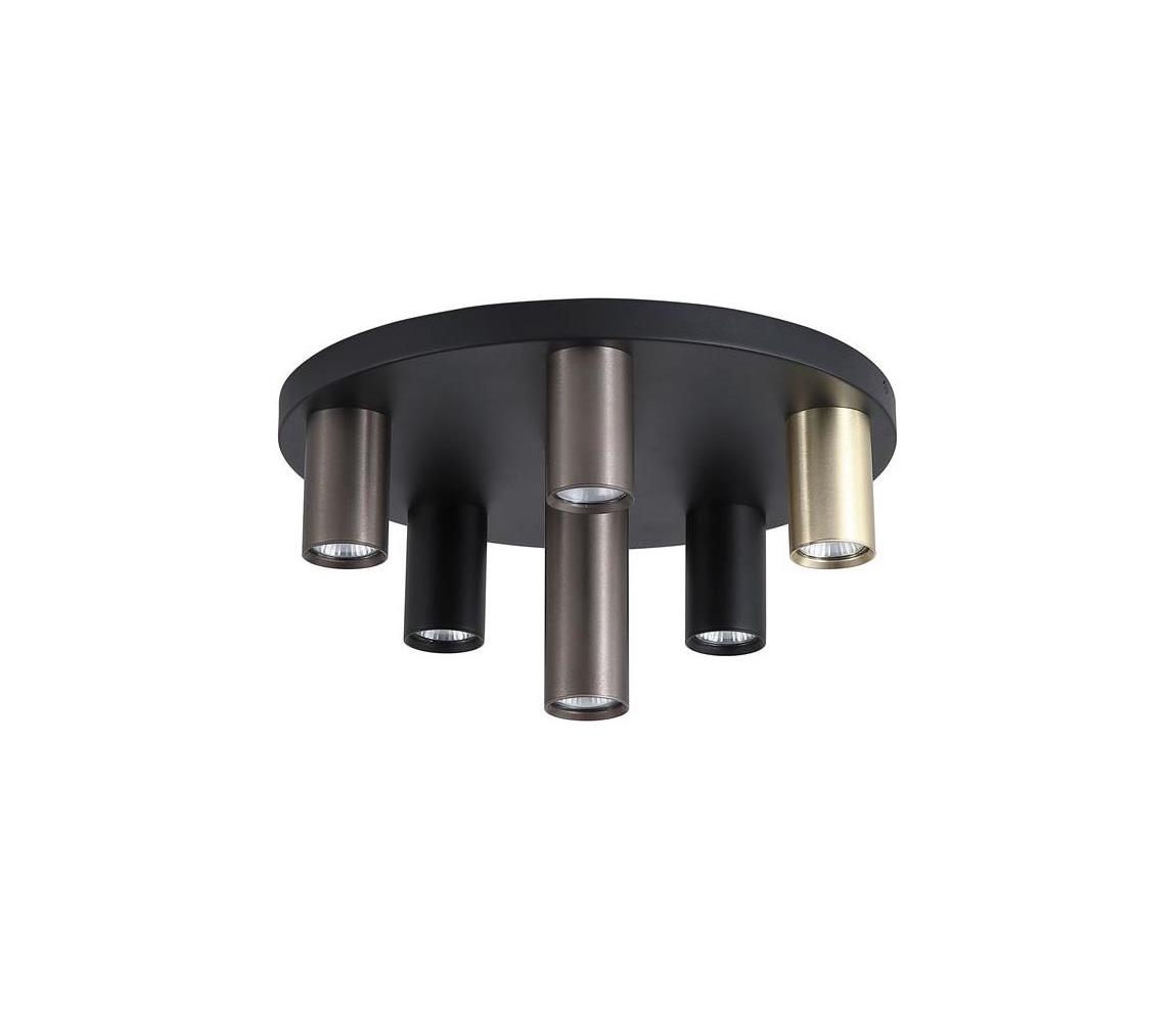 Searchlight 50570-6BK - Stropné svietidlo TUBES 6xGU10/10W/230V pr. 40 cm 50570-6BK