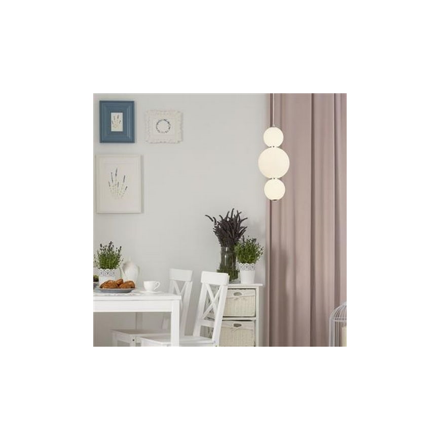 Searchlight - LED Luster na lanku SNOWBALL LED/18W/230V