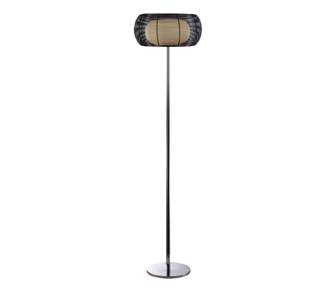 Searchlight Searchlight 60002 - Stojacia lampa 2xE27/60W/230V čierna