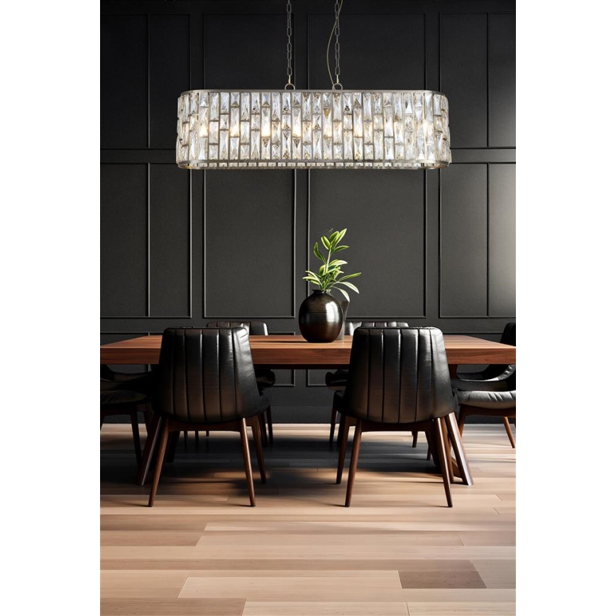 Searchlight - Luster na reťazi BIJOU 8xE14/40W/230V