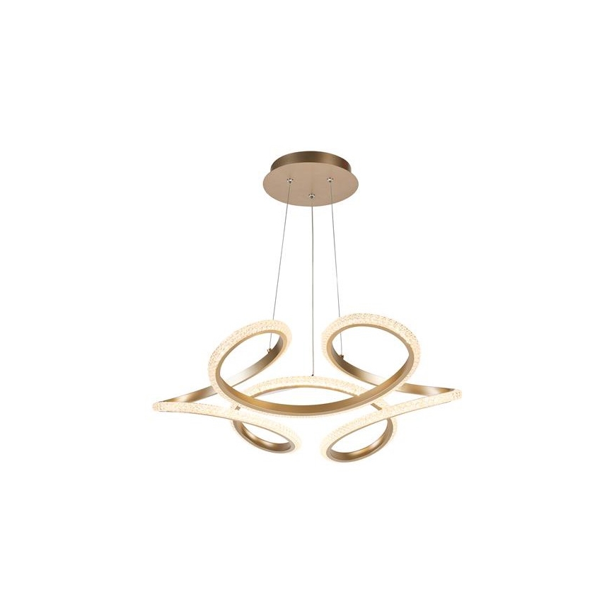 Searchlight - LED stmievateľný závesný luster na lanku DOODLE LED/40W/230V mosadz