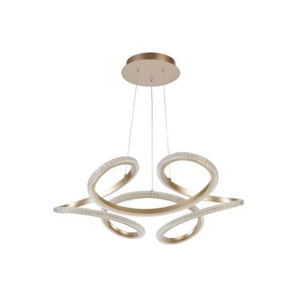 Searchlight - LED stmievateľný závesný luster na lanku DOODLE LED/40W/230V mosadz