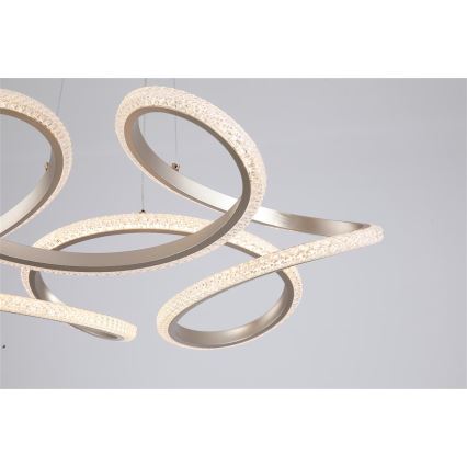 Searchlight - LED stmievateľný závesný luster na lanku DOODLE LED/40W/230V mosadz