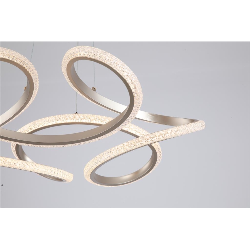 Searchlight - LED stmievateľný závesný luster na lanku DOODLE LED/40W/230V mosadz