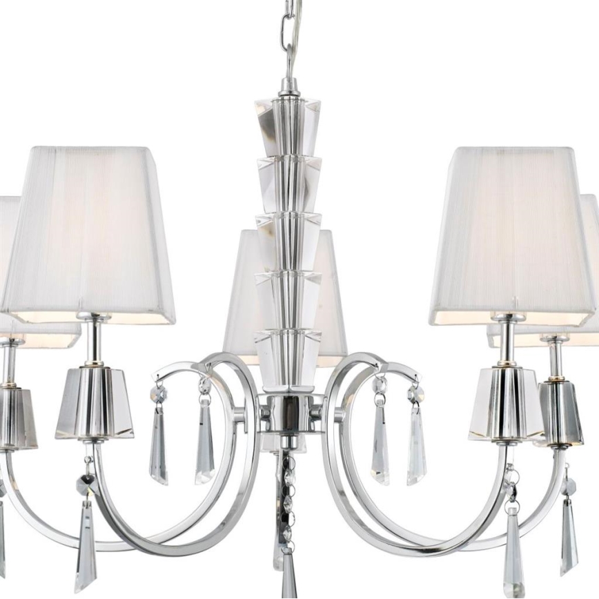 Searchlight - Luster na reťazi PORTICO 5xG9/33W/230V lesklý chróm