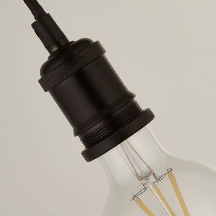 Searchlight - Závesný luster na lane SUSPENSION 1xE27/60W/230V čierna