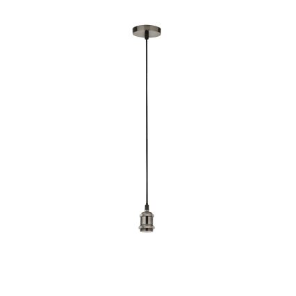 Searchlight - Závesné svietidlo na kábli SUSPENSION 1xE27/60W/230V strieborné