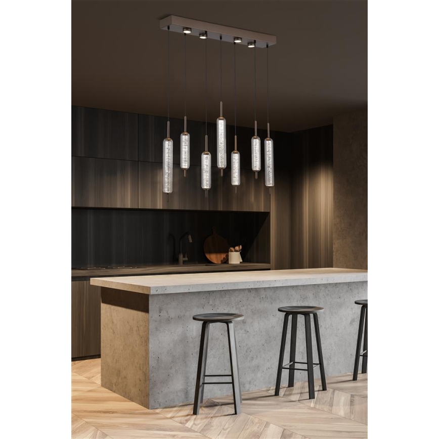 Searchlight - LED stlmiteľný luster na lankách CATTAIL LED/33W/230V