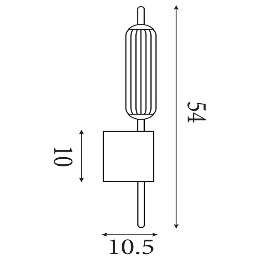 Searchlight - LED stmievateľné nástenné svietidlo CATTAIL LED/6W/230V