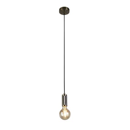 Searchlight - Závesný luster na lanku SUSPENSION 1xE27/60W/230V mosadz