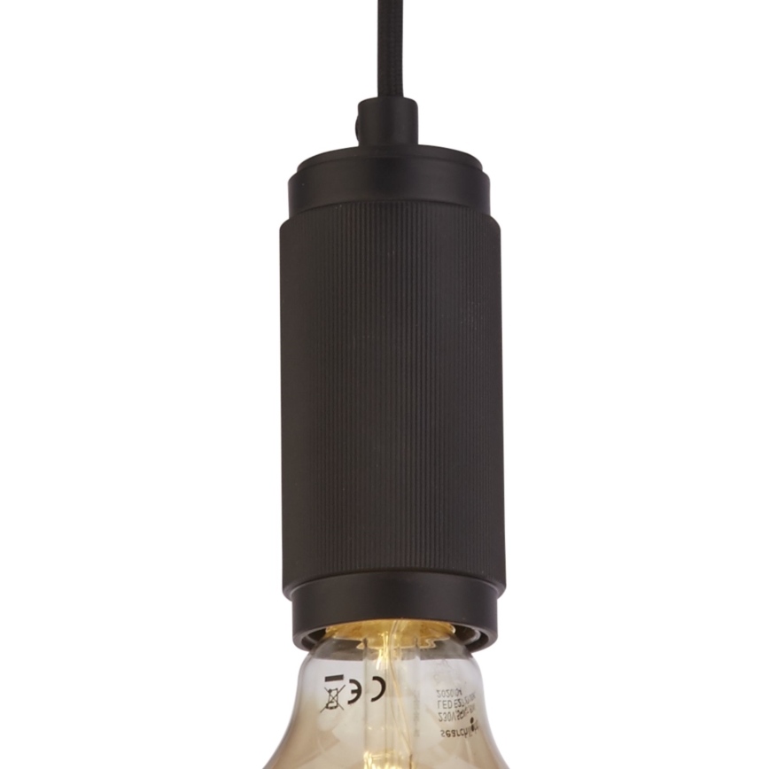 Searchlight - Závesný luster na lanku SUSPENSION 1xE27/60W/230V čierna