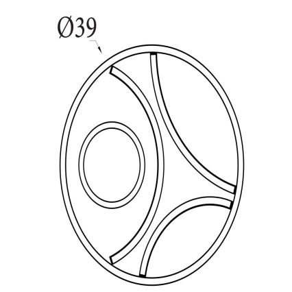 Searchlight - stmievateľné LED stropné svietidlo ZENDISC LED/20W/230V 3000K pr. 39 cm