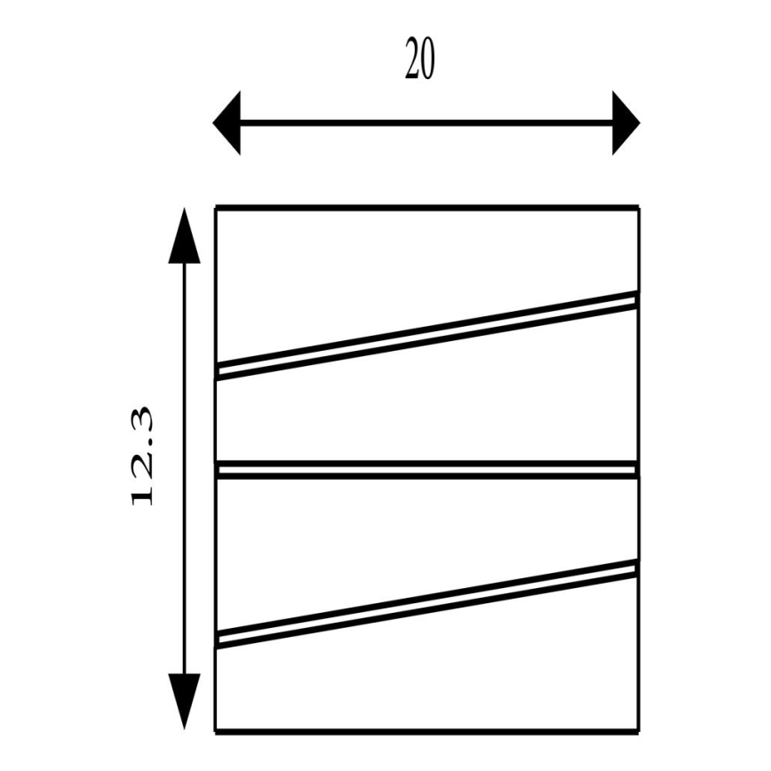 Searchlight - LED nástenné svietidlo SECTION LED/18W/230V čierne