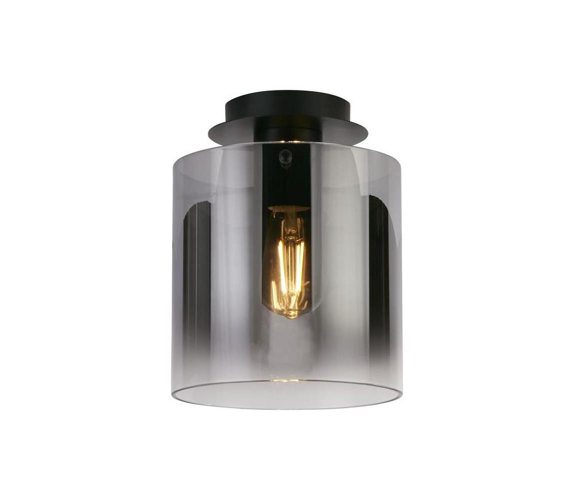 Searchlight 88911-1BK - Stropné svietidlo SWEDEN 1xE27/60W/230V pr.22 cm čierna/dymová 88911-1BK