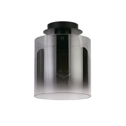 Searchlight - Stropné svietidlo SWEDEN 1xE27/60W/230V pr. 22 cm čierne/dymové