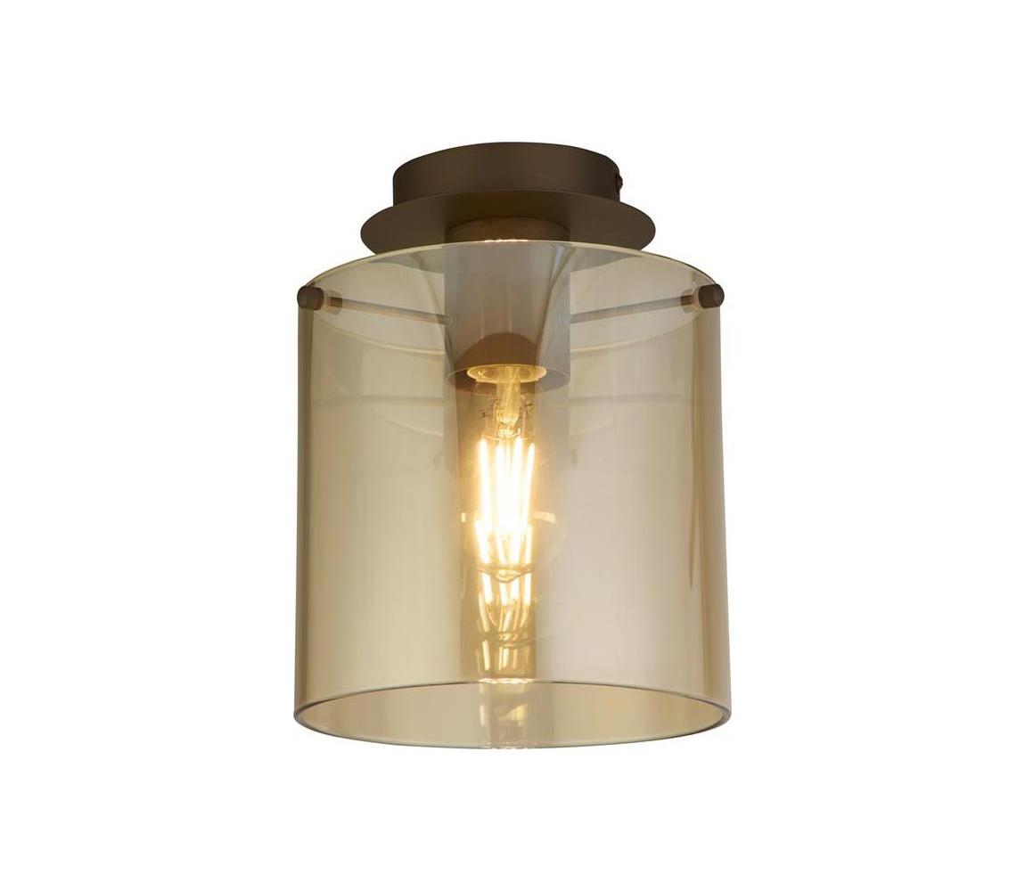 Searchlight 88911-1MO - Stropné svietidlo SWEDEN 1xE27/60W/230V pr.22 cm hnedé/dymové 88911-1MO