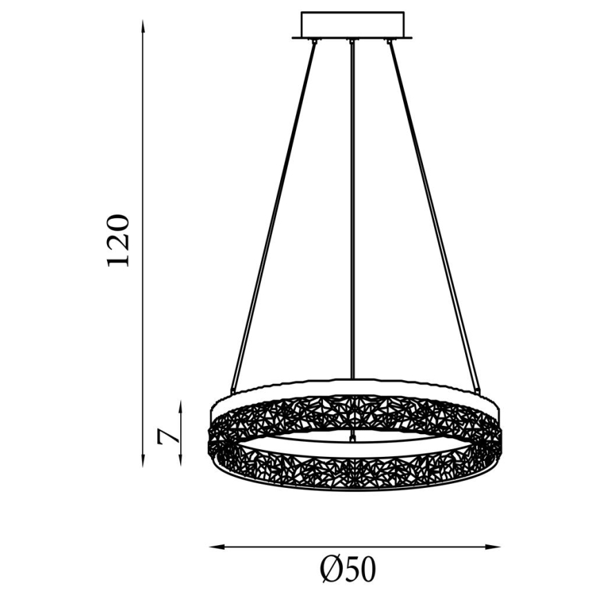 Searchlight - LED stmievateľný zavesný luster na lanku MADELEJNE LED/25W/230V