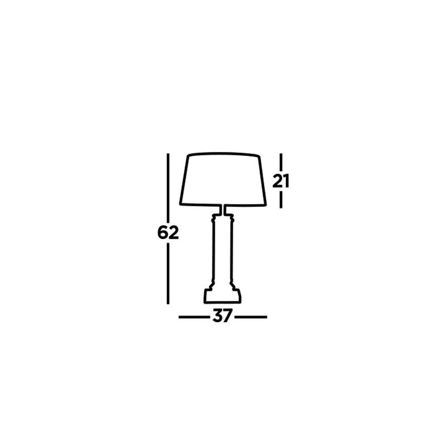 Searchlight - Stolná lampa PEDESTAL 1xE27/60W/230V čierna