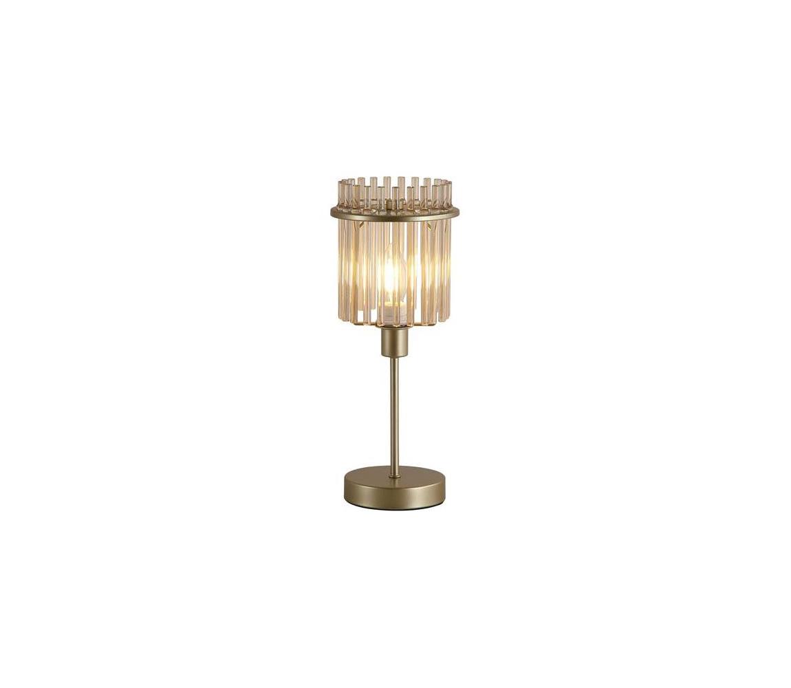 Searchlight EU55622CP - Stolná lampa SWIZZLE 1xE14/60W/230V zlatá EU55622CP