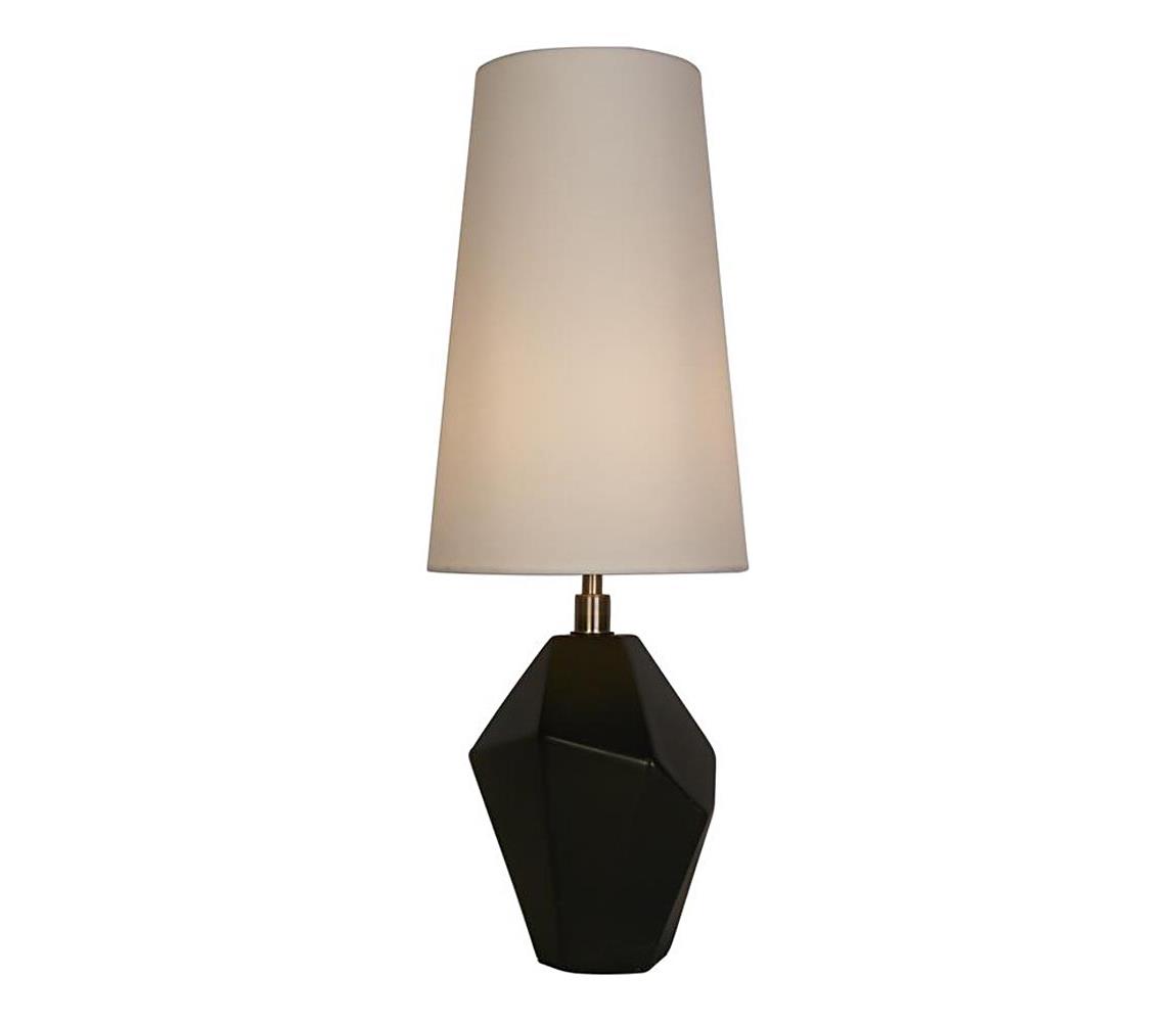 Searchlight EU88250BK - Stolová lampa APEX 1xE27/60W/230V čierna/šedá EU88250BK