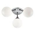 Searchlight - Kúpeľňové stropné svietidlo FLUSH 3xG9/33W/230V IP44 matný chróm