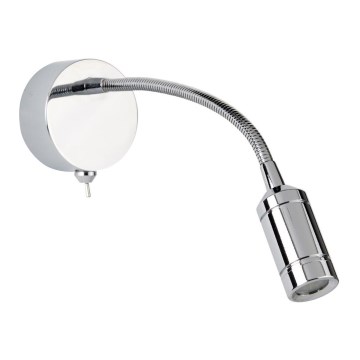 Searchlight - LED Flexibilná lampička ADJU LED/1W/230V lesklý chróm