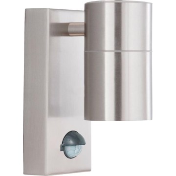 Searchlight - LED Vonkajšie nástenné svietidlo so senzorom METRO 1xGU10/3W/230V IP44